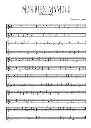 Guillaume Dufay - Mon bien mamour
