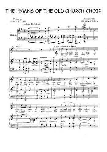 Hymns of the old church choir Partition gratuite