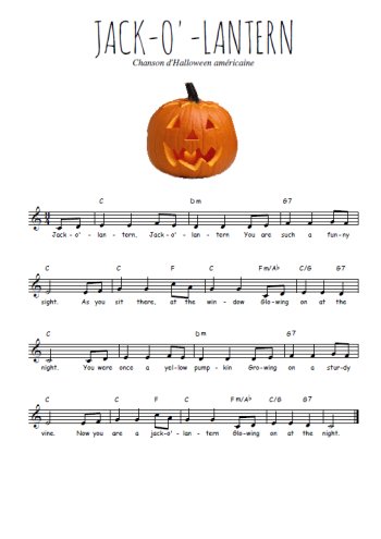 Jack-o-lantern Partition gratuite