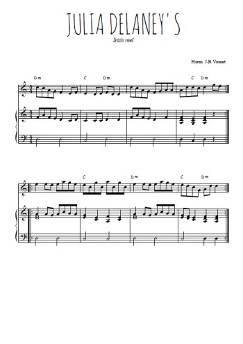 Téléchargez l'arrangement de la partition de irlande-julia-delaney-s en PDF pour Mélodie et piano