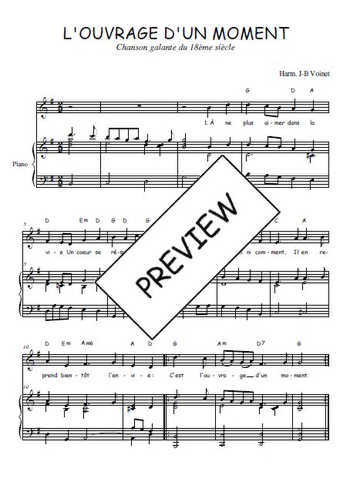 Téléchargez l'arrangement de la partition de l-ouvrage-d-un-moment en PDF pour Chant et piano