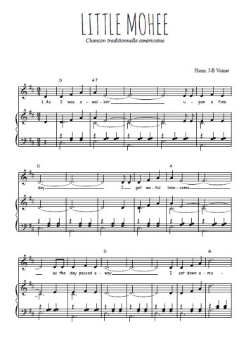 Téléchargez l'arrangement de la partition de little-mohee en PDF pour Chant et piano
