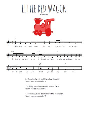 Little red wagon Partition gratuite