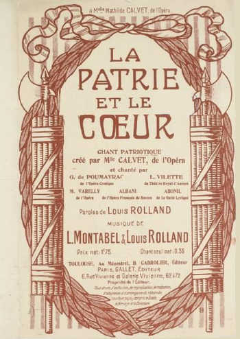 La patrie et le coeur Partition gratuite