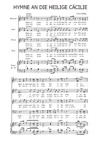 Hymne à sainte Cécile Partition gratuite