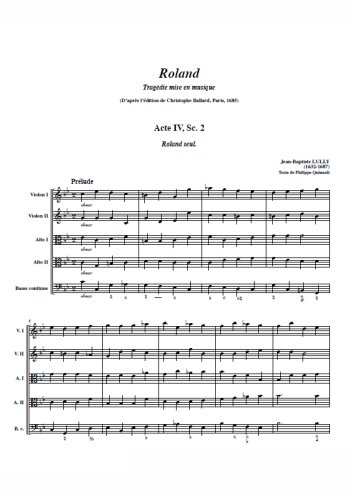 Roland Partition gratuite