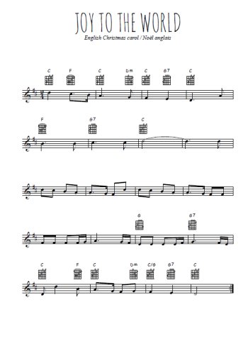 Téléchargez l'arrangement de la partition en Sib de la musique Joy to the world en PDF
