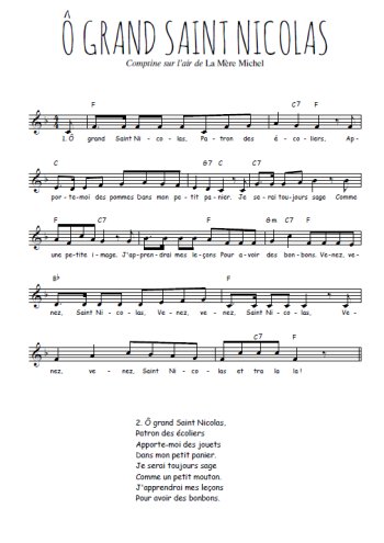 O Grand Saint-Nicolas Partition gratuite