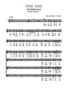 Téléchargez l'arrangement de la partition de Vole, vole en PDF à quatre voix SATB