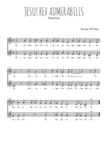 Giovanni Pierluigi da Palestrina - Jesu, rex admirabilis