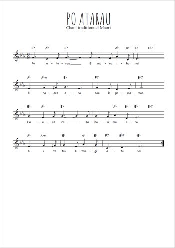 Traditionnel - Po Atarau