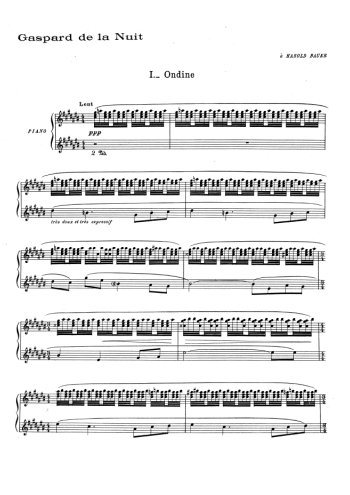 Gaspard de la nuit Partition gratuite