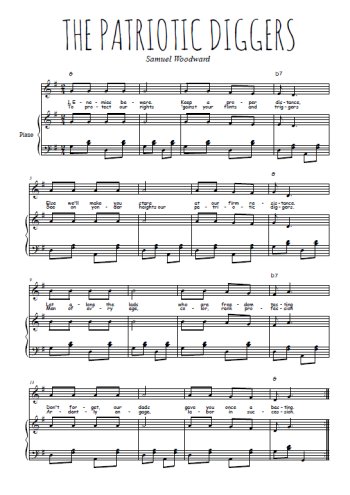 Téléchargez l'arrangement de la partition de the-patriotic-diggers en PDF pour Chant et piano