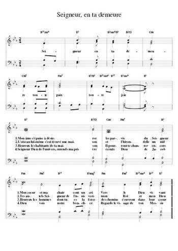 Seigneur, en ta demeure Partition gratuite