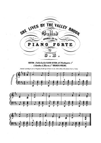 She lives by the valley brook Partition gratuite