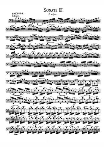 Sonate pour violoncelle No3 Partition gratuite