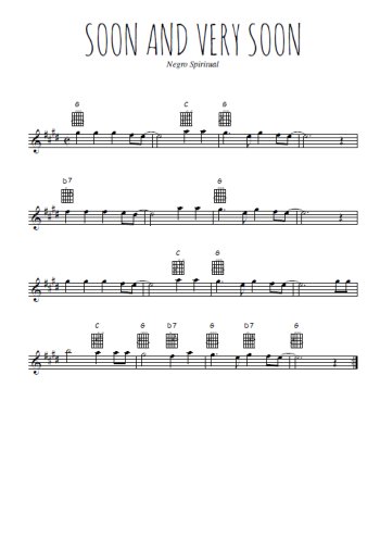 Téléchargez l'arrangement de la partition pour sax en Mib de la musique Soon and very soon en PDF
