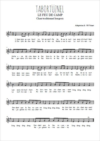 Tabortüznel Partition gratuite