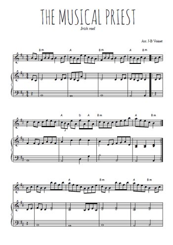 Téléchargez l'arrangement de la partition de irlande-the-musical-priest en PDF pour Mélodie et piano