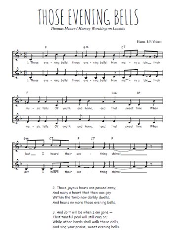 Thomas Moore / Harvey Worthington Loomis - Those evening bells