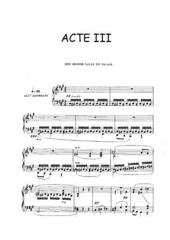 Otello, Acte III Partition gratuite