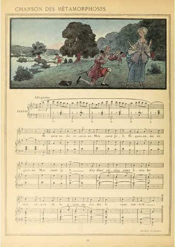 Chanson des métamorphoses Partition gratuite