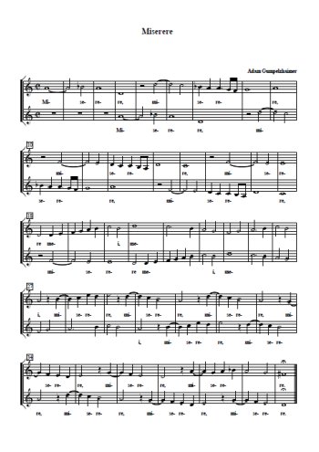 Miserere Partition gratuite