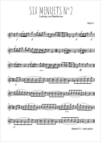 Ludwig van Beethoven - Six menuets, N°2