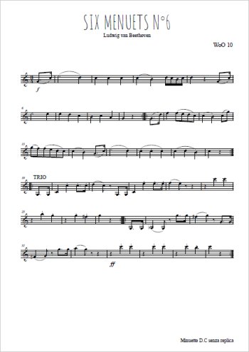 Ludwig van Beethoven - Six menuets WoO 10, N°6