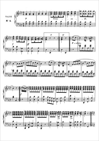 Six valses Anh.14 - N°2 Partitions gratuites