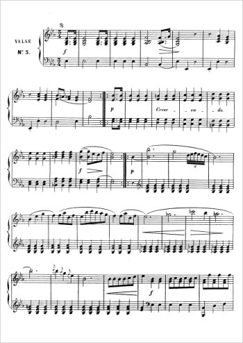 Six valses Anh.14 - N°3 Partitions gratuites