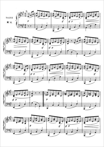Six valses Anh.14 - N°4 Partitions gratuites