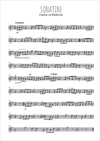 Ludwig van Beethoven - Sonatine. 2. Romanze