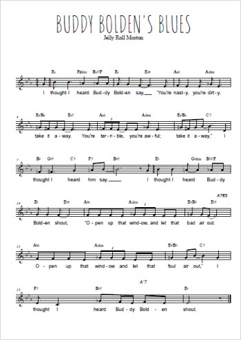 Buddy Bolden - Buddy Bolden blues