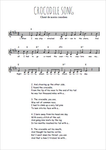 Crocodile song