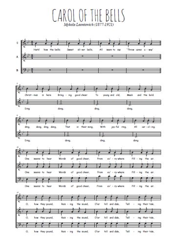 Mykola Dmytrovych Leontovych - Carol of the bells
