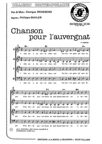 Chanson pour l'Auvergnat