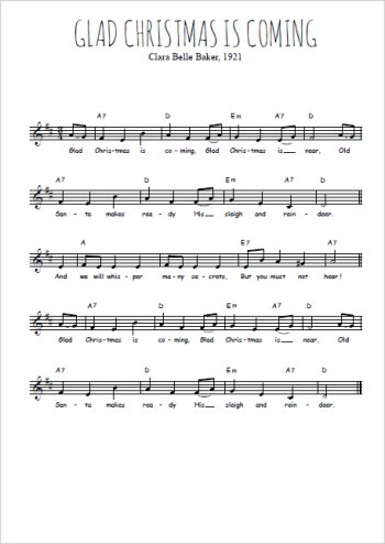 Clara Belle Baker - Christmas is coming