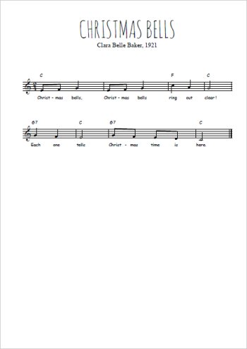 Christmas bells Partition gratuite