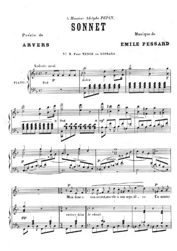Sonnet Partition gratuite