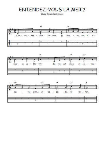 Téléchargez la tablature de la musique chant-de-marins-entendez-vous-la-mer en PDF