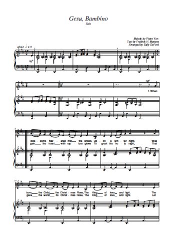 Gesù Bambino Partition gratuite