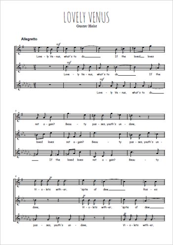 Gustav Holst - Lovely Venus