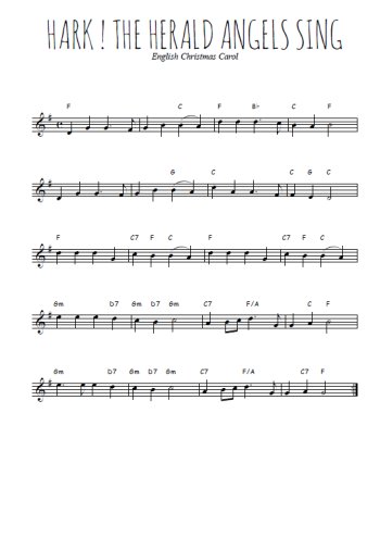 Téléchargez l'arrangement de la partition en Sib de la musique Hark ! The Herald angels sing en PDF