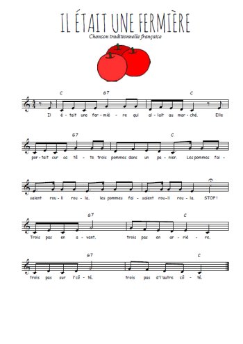 Il était une fermière Partition gratuite