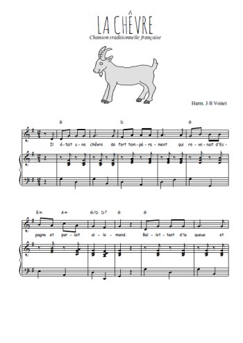 Téléchargez l'arrangement de la partition de Traditionnel-La-chevre en PDF pour Chant et piano
