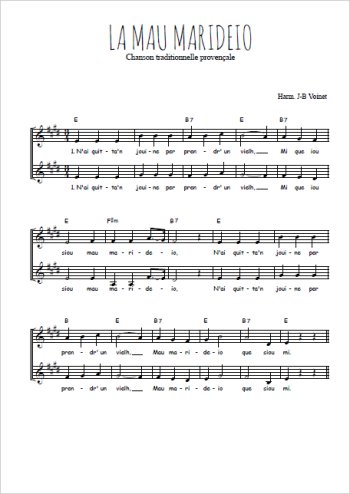 Traditionnel - La mau marideio