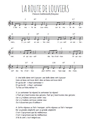 La route de Louviers Partition gratuite