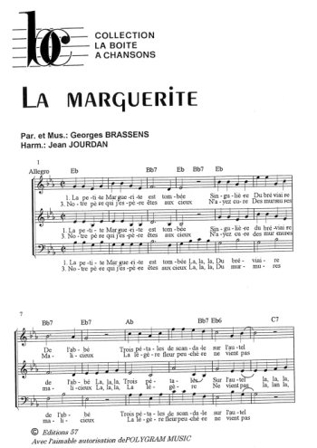 La marguerite, La boîte à chansons