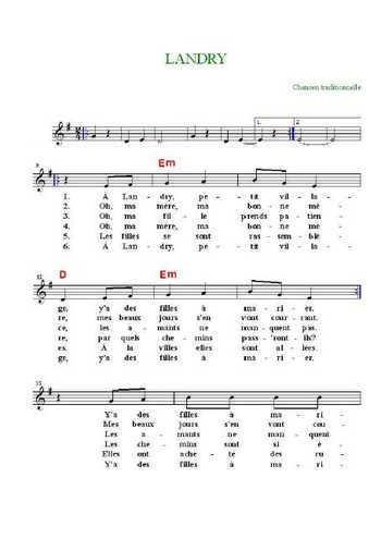 Landry Partition gratuite